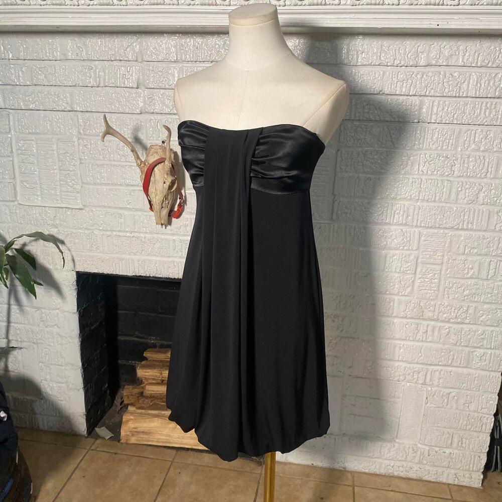 Vintage y2k iz byer strapless mini dress